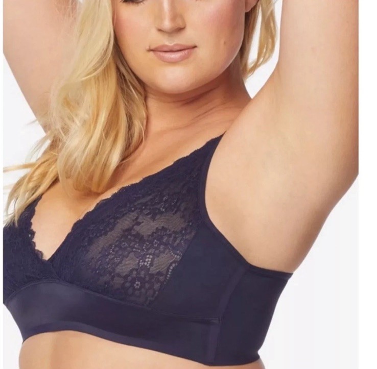NWOT! Ruby Ribbon Lace Second Skin Demiette Black Sz 36 Style #1776