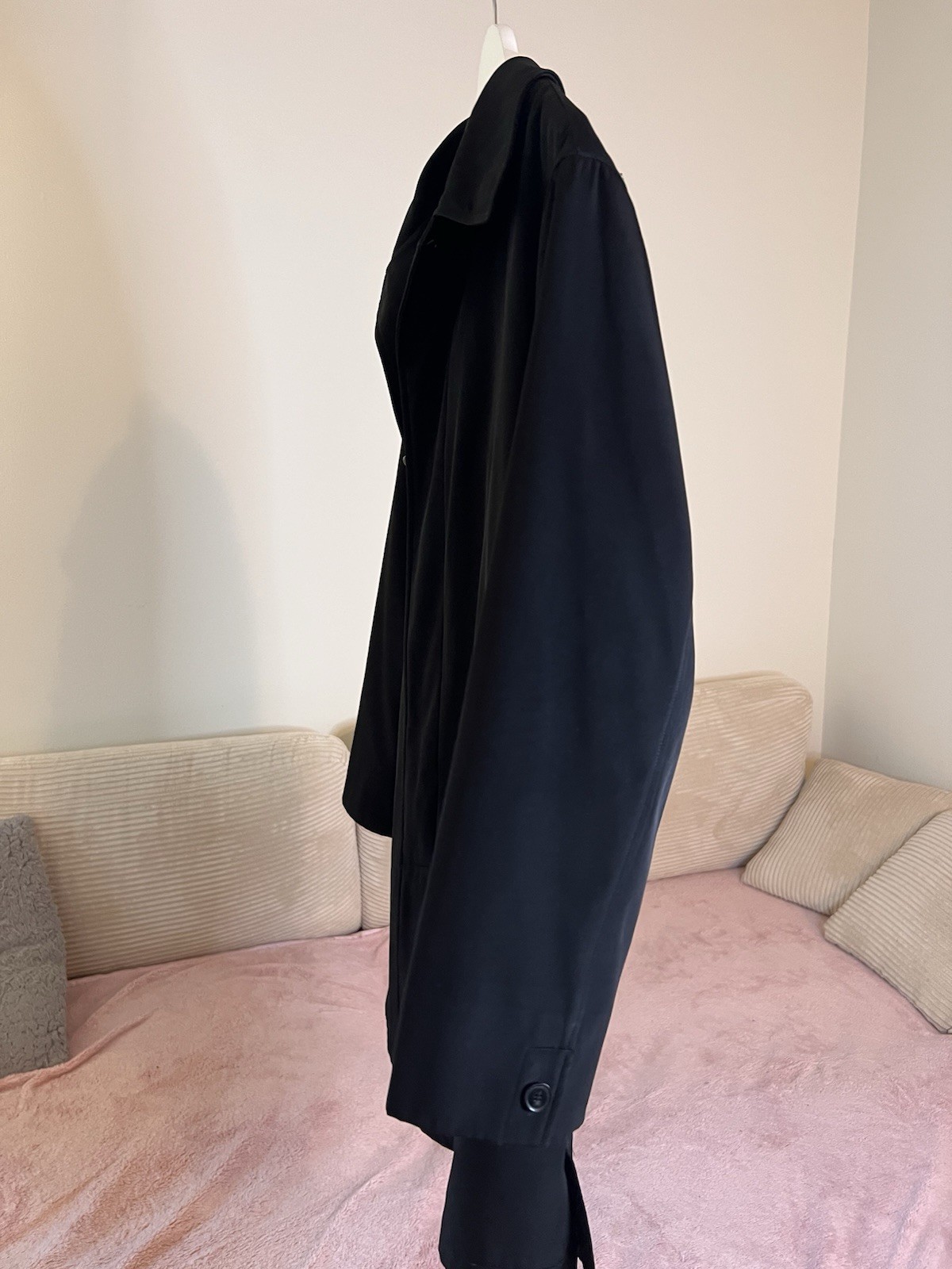 Calvin Klein Men’s 40S Black Trench/Over Coat Removable Liner