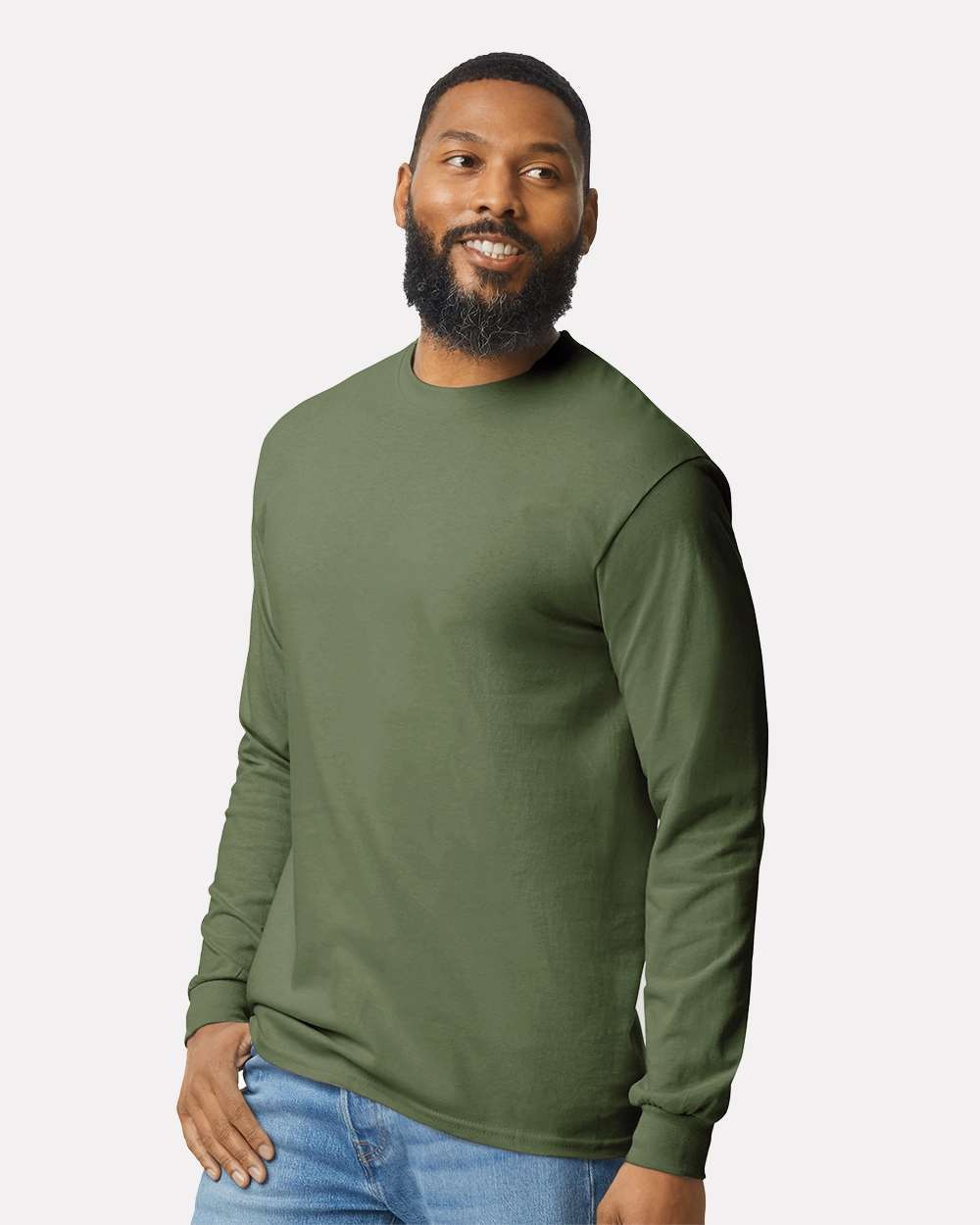 Fierce Wolf Face Wilderness Outdoor Wildlife Nature Long Sleeve T-Shirt