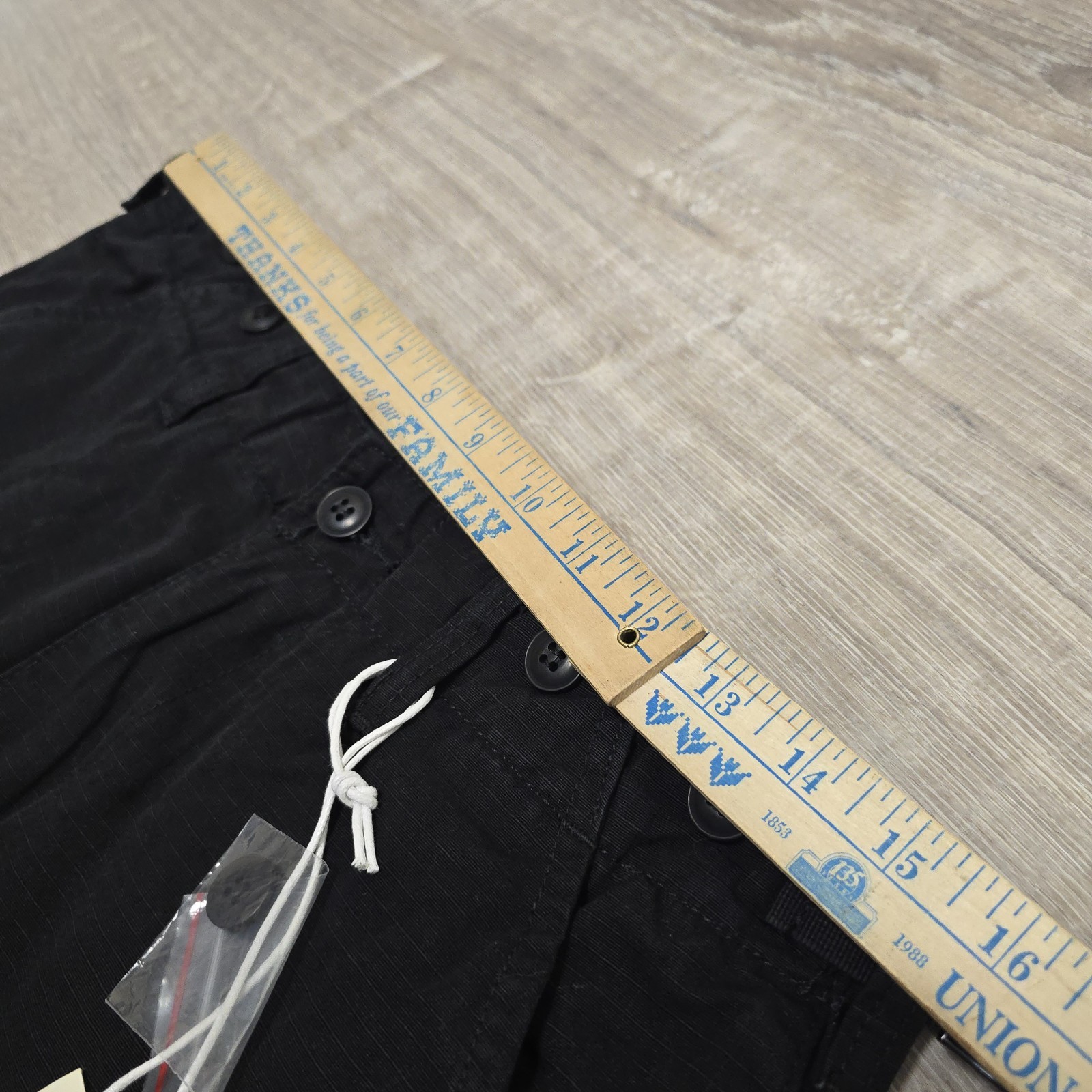 NWT MNML Bootcut Cargo Pants Black Flared Ripstop Cargo Streetwear Mens 31 31×34