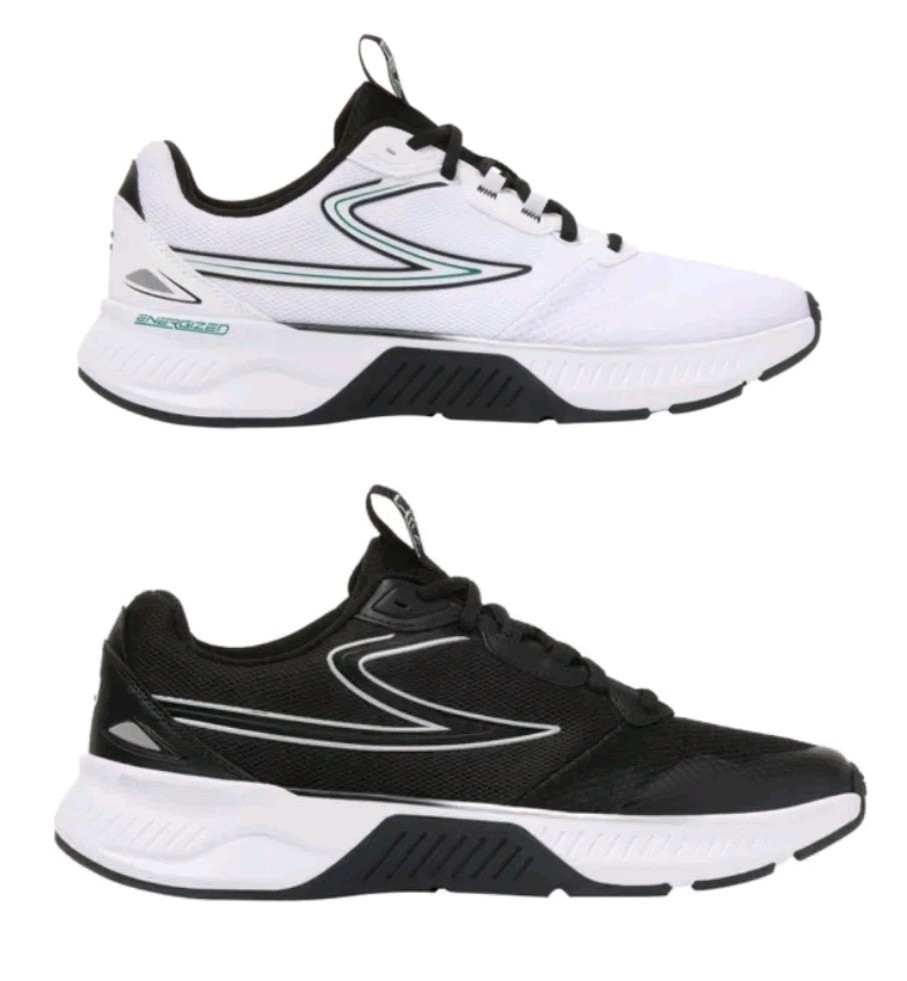 FILA Men’s Action-Stride Energized Black, White Athletic Sneakers New With Box!