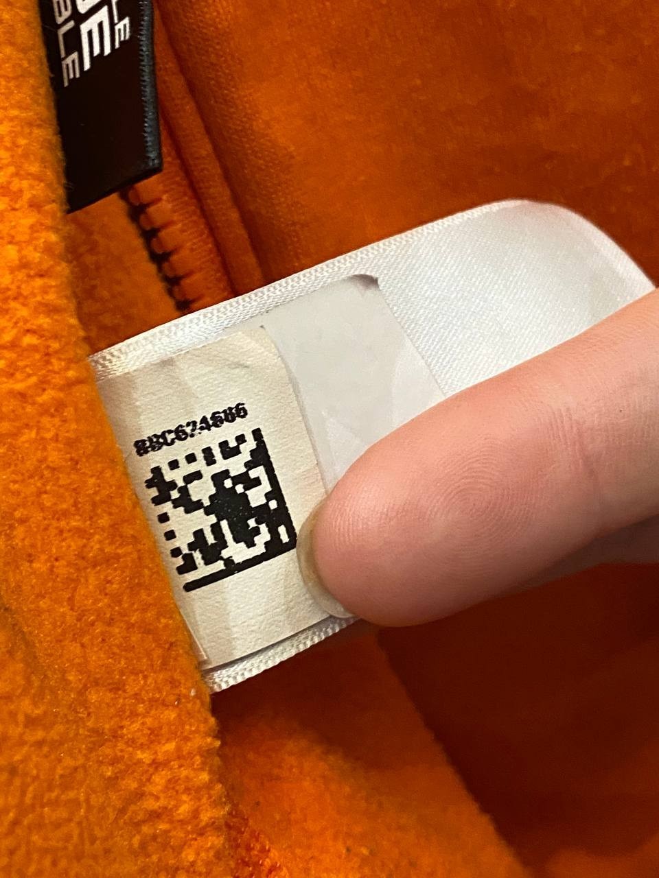 The North Face Fleece Zip-Up Jacket Men’s Size M Orange Technical Sleeve Pocket