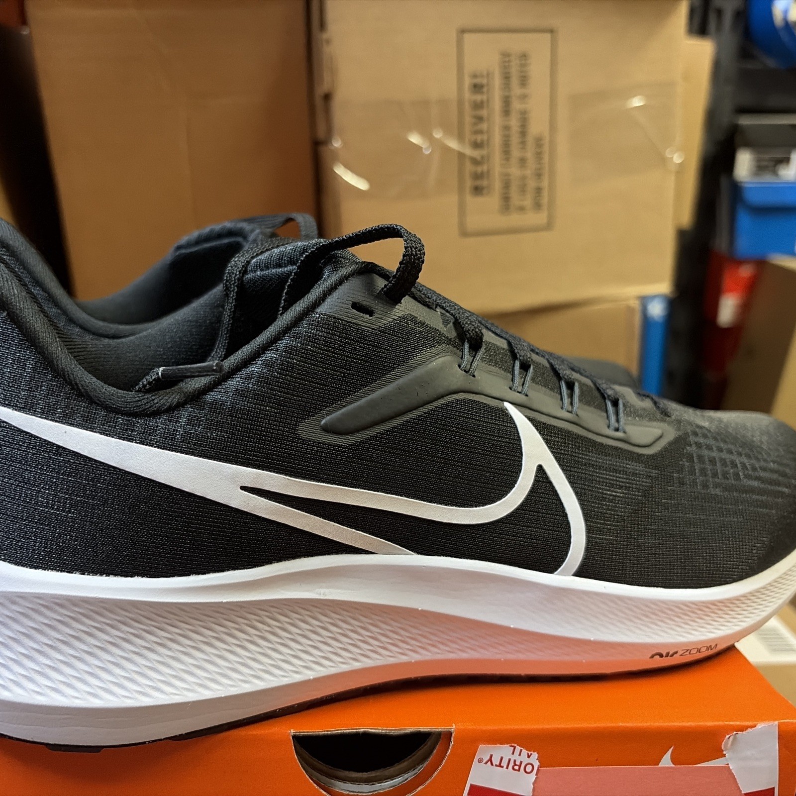 Nike Air Zoom Pegasus 39 Black White Mens Sz 12 Running Shoes DH4071 001 Ds New