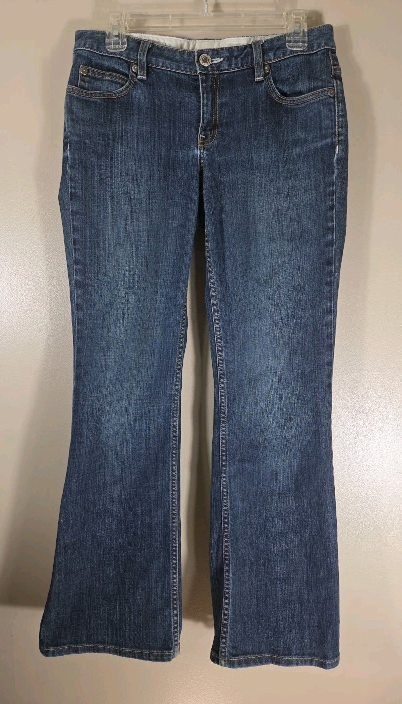 Banana Republic Womens Size 4 Contoured Boot Cut Stretch 32×30 Low Rise Jeans