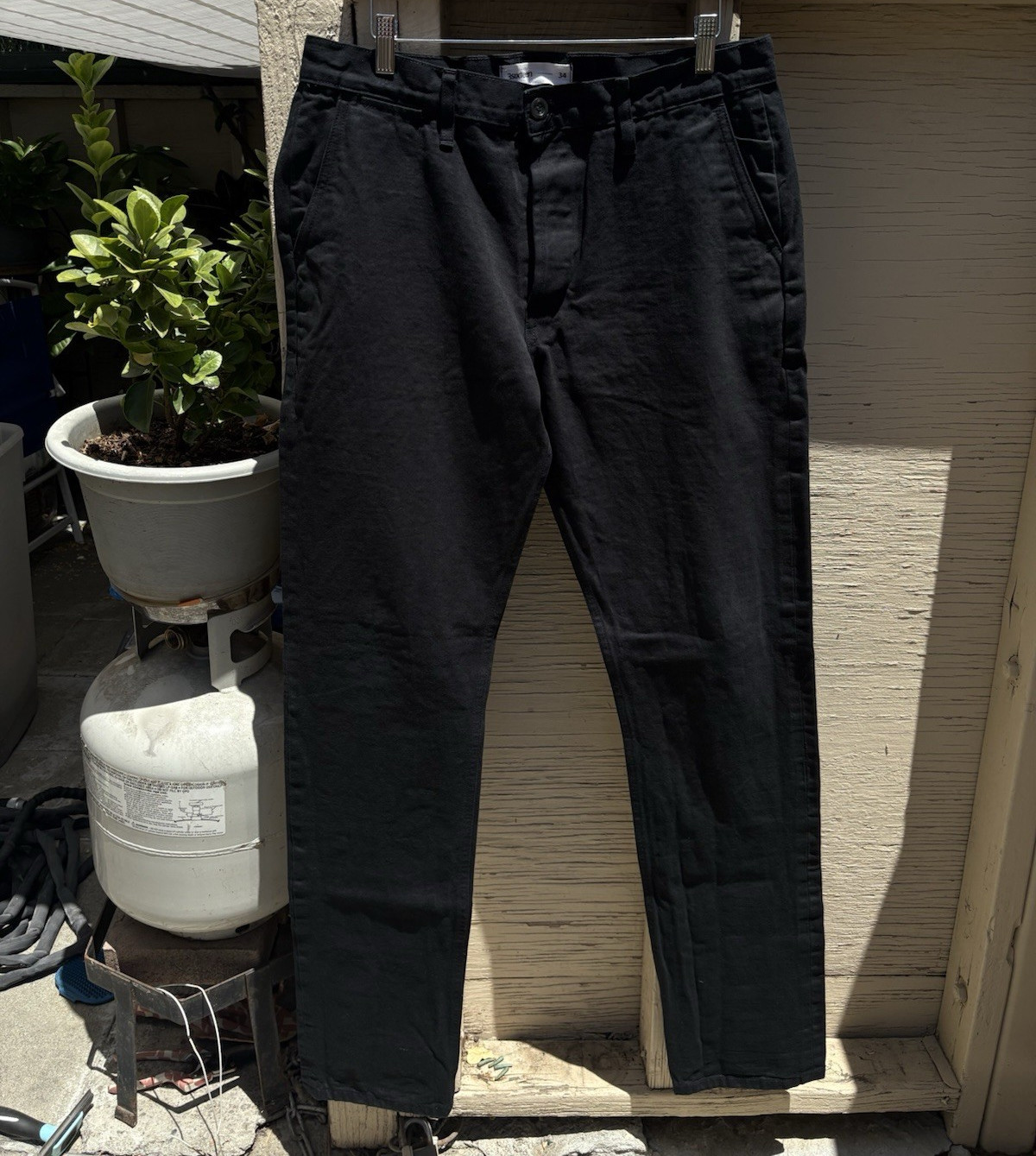 3sixteen Men’s Black Work Pant Twill Chino Selvedge Redline 34×35