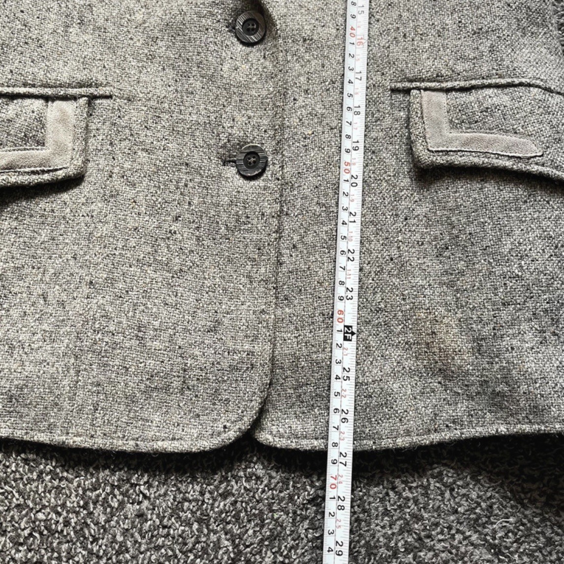 Vintage Stephen House Blazer Jacket Womens Size UK 12 Grey Wool Cashmere Blend
