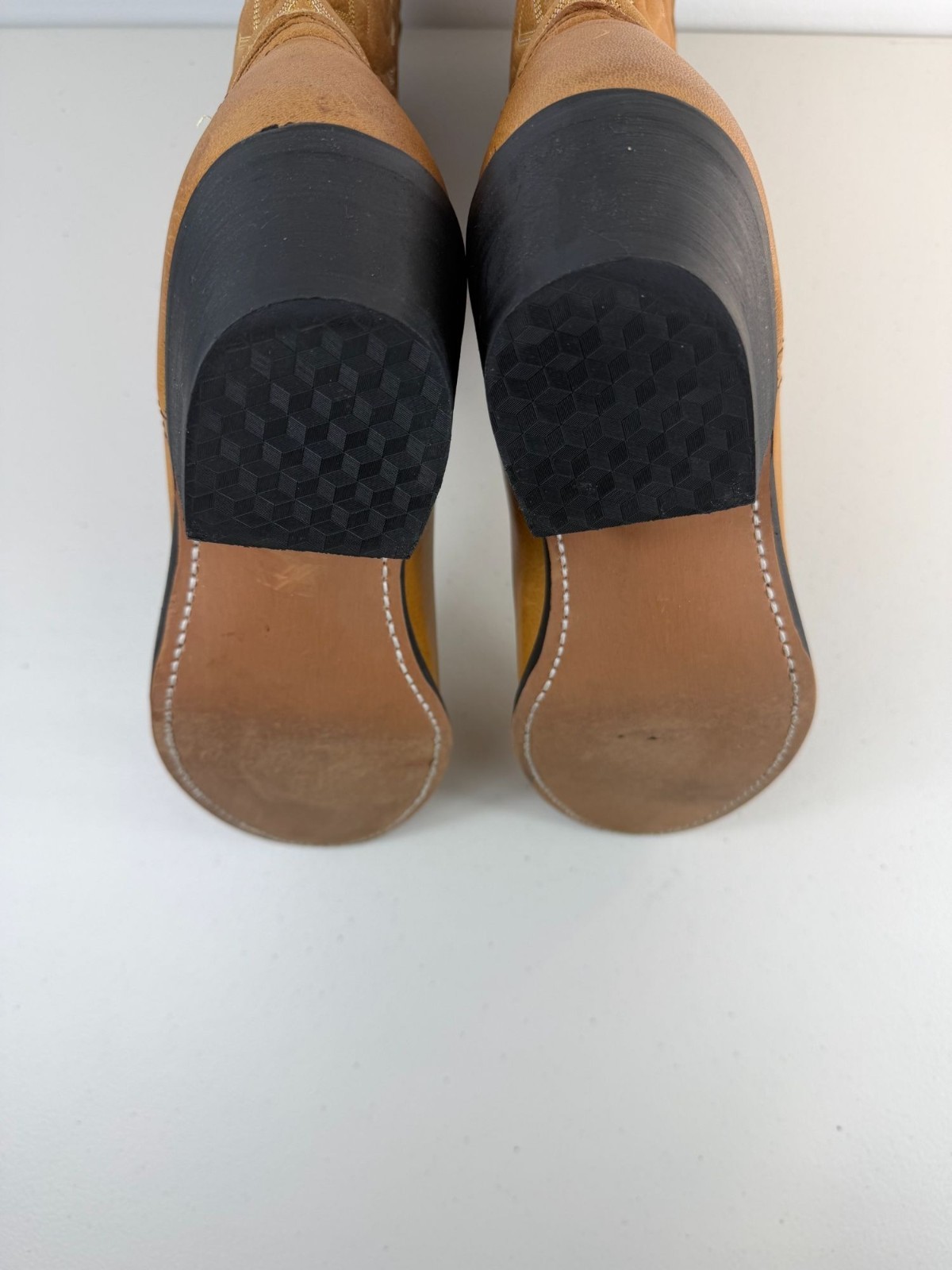 Laredo Jacksonville light caramel leather cowboy boots men’s size 8.5EW