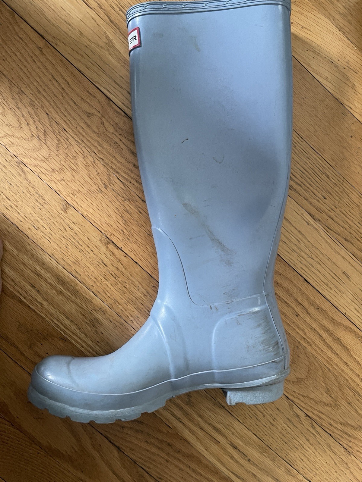 Hunter Original Gloss Waterproof Knee High Rain Boots Women’s Blue US 6M 7F