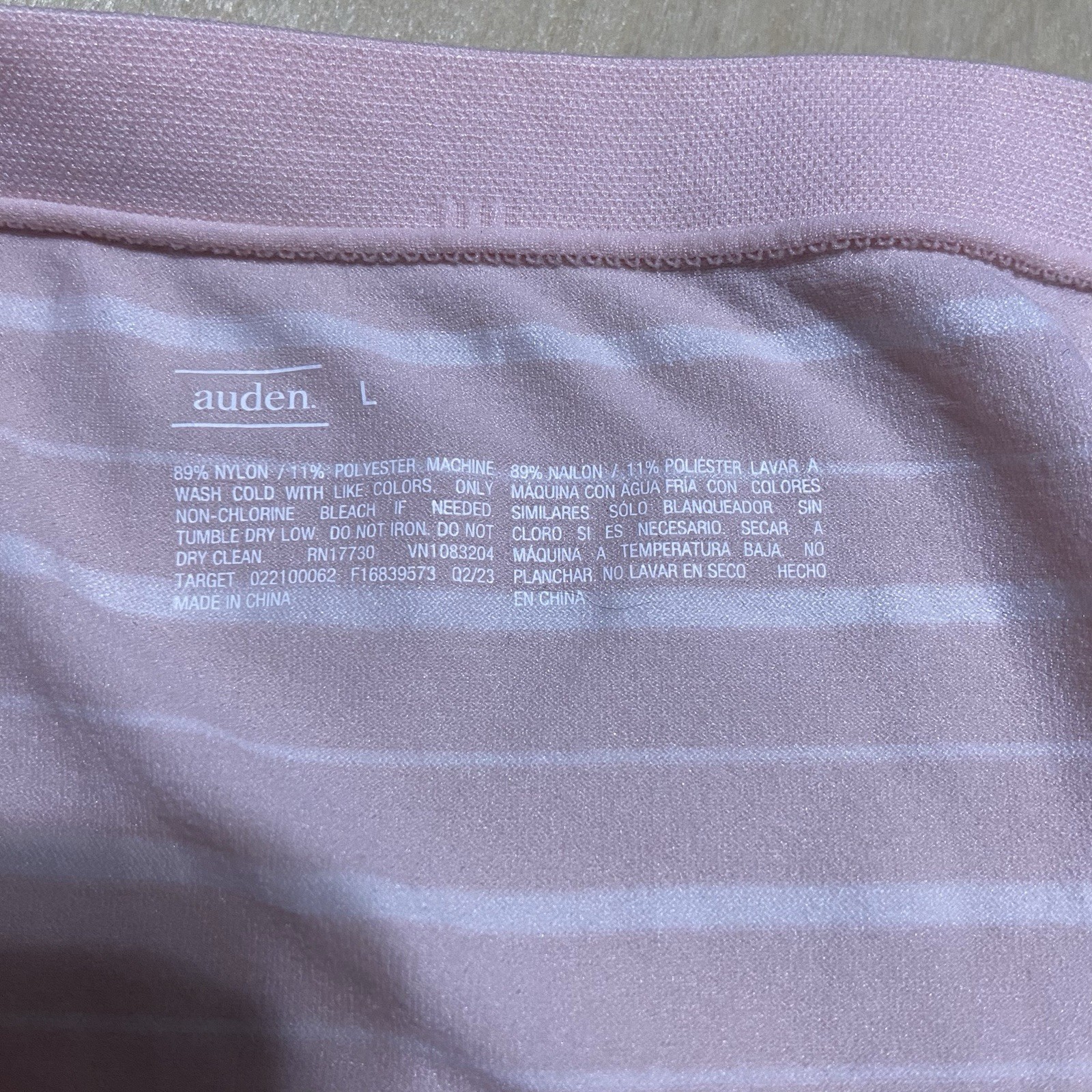 Auden Women’s Size Large (12-14) Soft Nylon Blend Hipster Panties 3 Pack