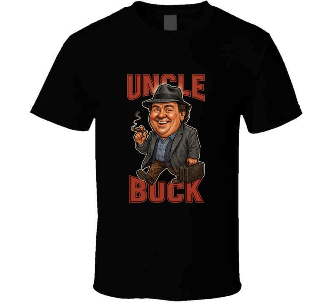 Uncle Buck John Candy 80’s Movie Retro Movie Caricature T Shirt