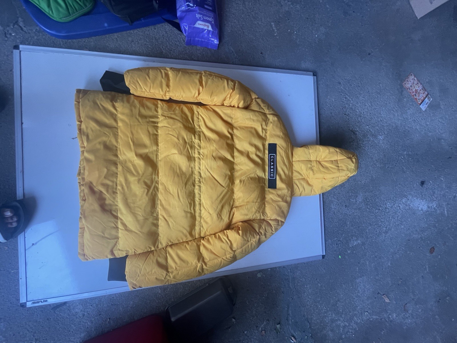 Northern Expedition Classic Model Yellow Parka Jacket Men’s Medium Hooded Coat