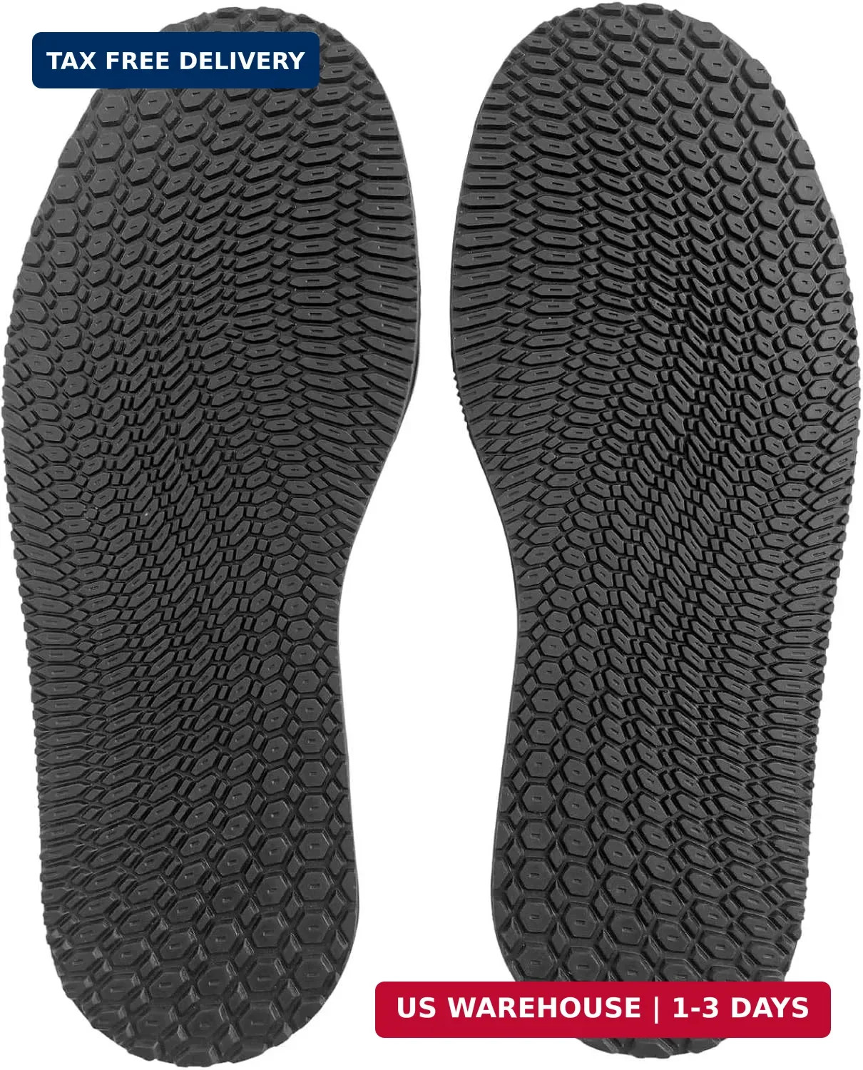 Shoe Sole Repair Rubber Anti-Slip Soles, Boot Sole Replacement 4mm Thick, Cut to