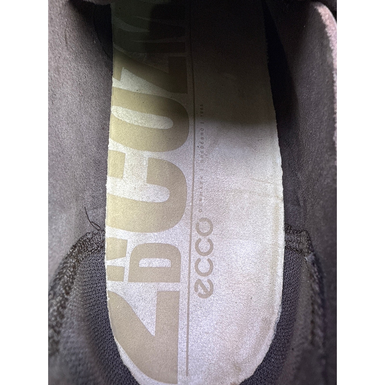 Ecco Cozmo Moccasin 2ND Mens 10-10.5 EU 44 Brown Nubuck Leather Mocha Lace up
