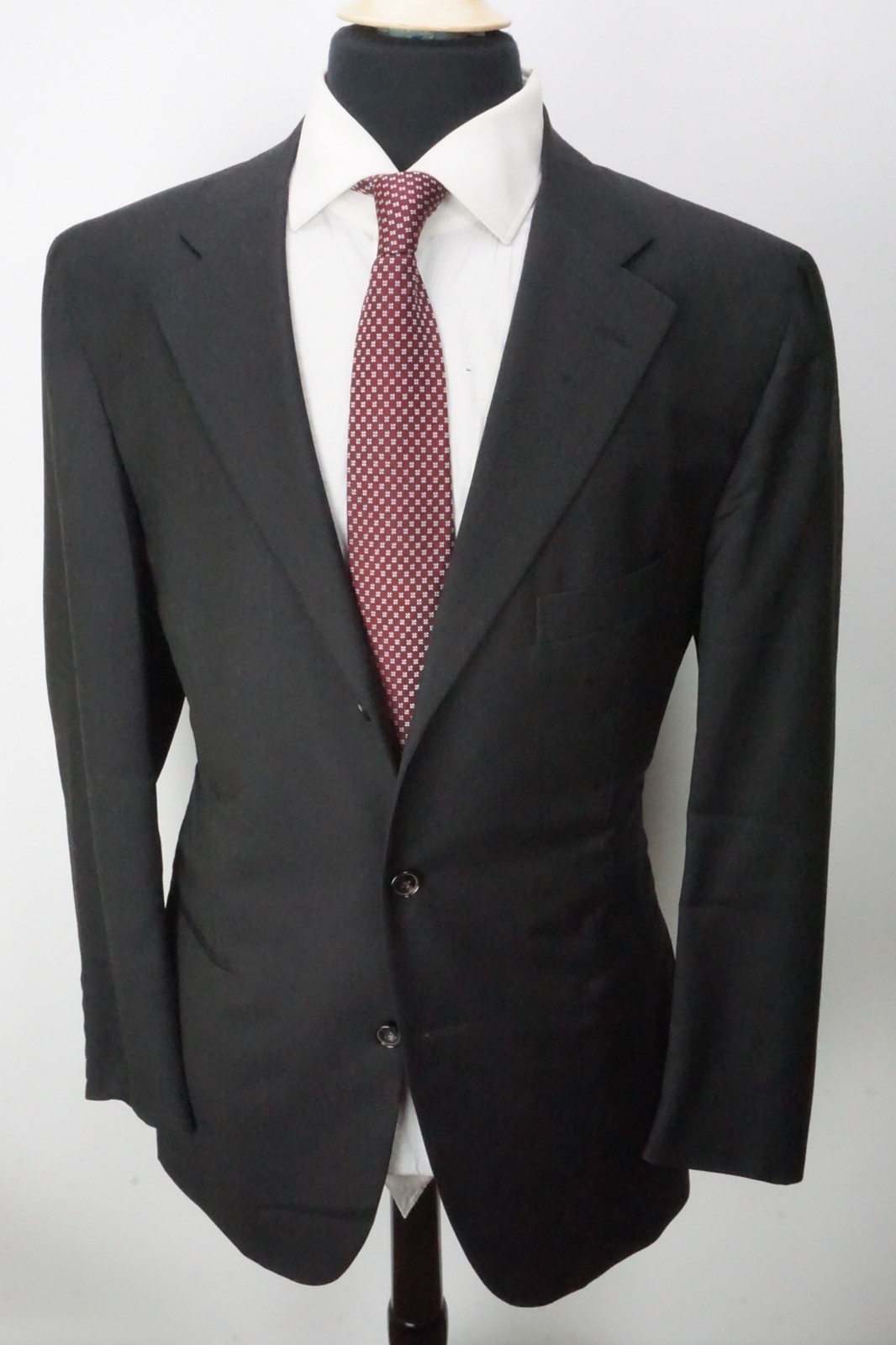 Raffaele Caruso Sartoria Parma Loro Piana S120s Wool Gray 2 Pc Suit 36R US NEW