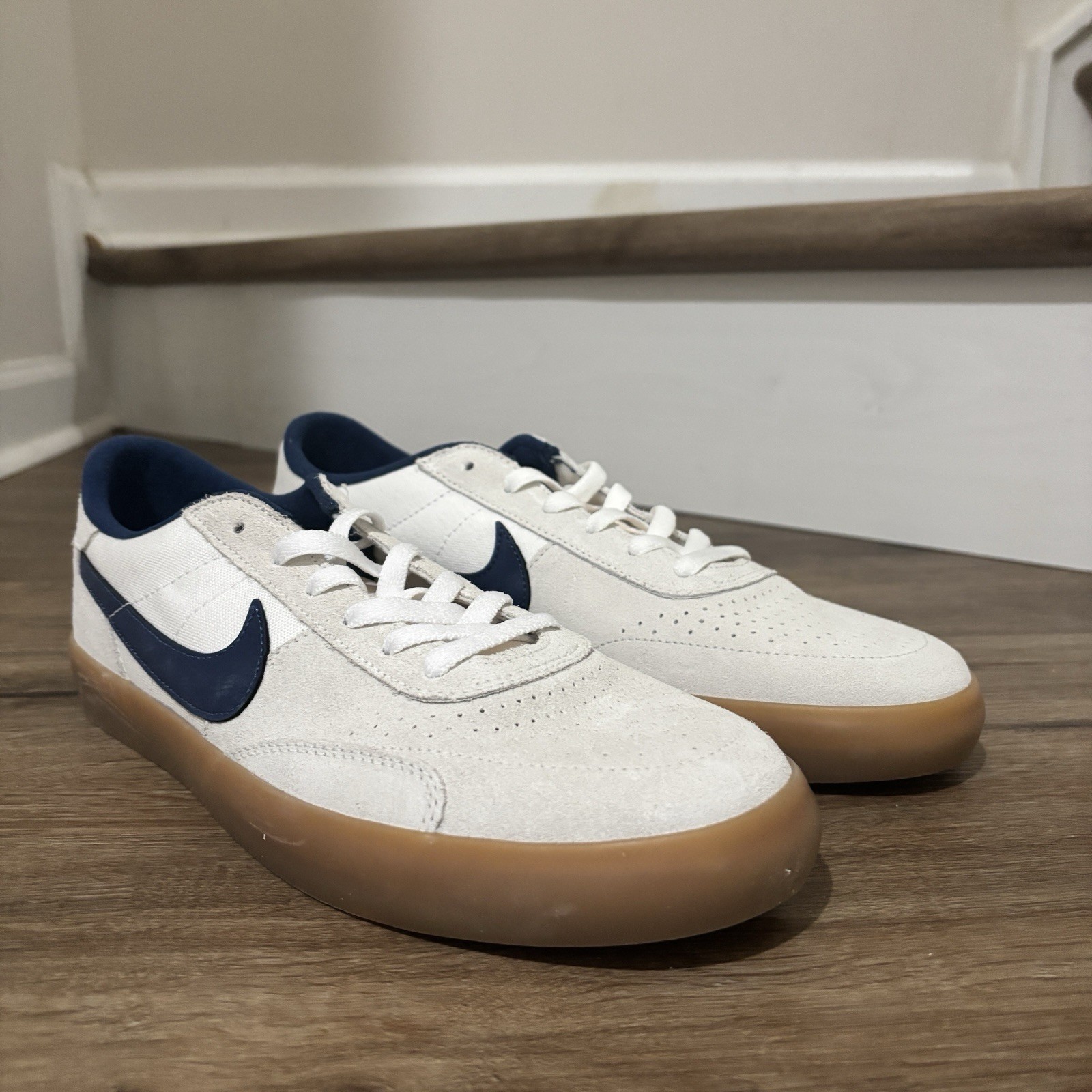 RARE Multisize Unisex Nike Heritage Vulc SB ‘White Navy’ Sneakers CD5010-102