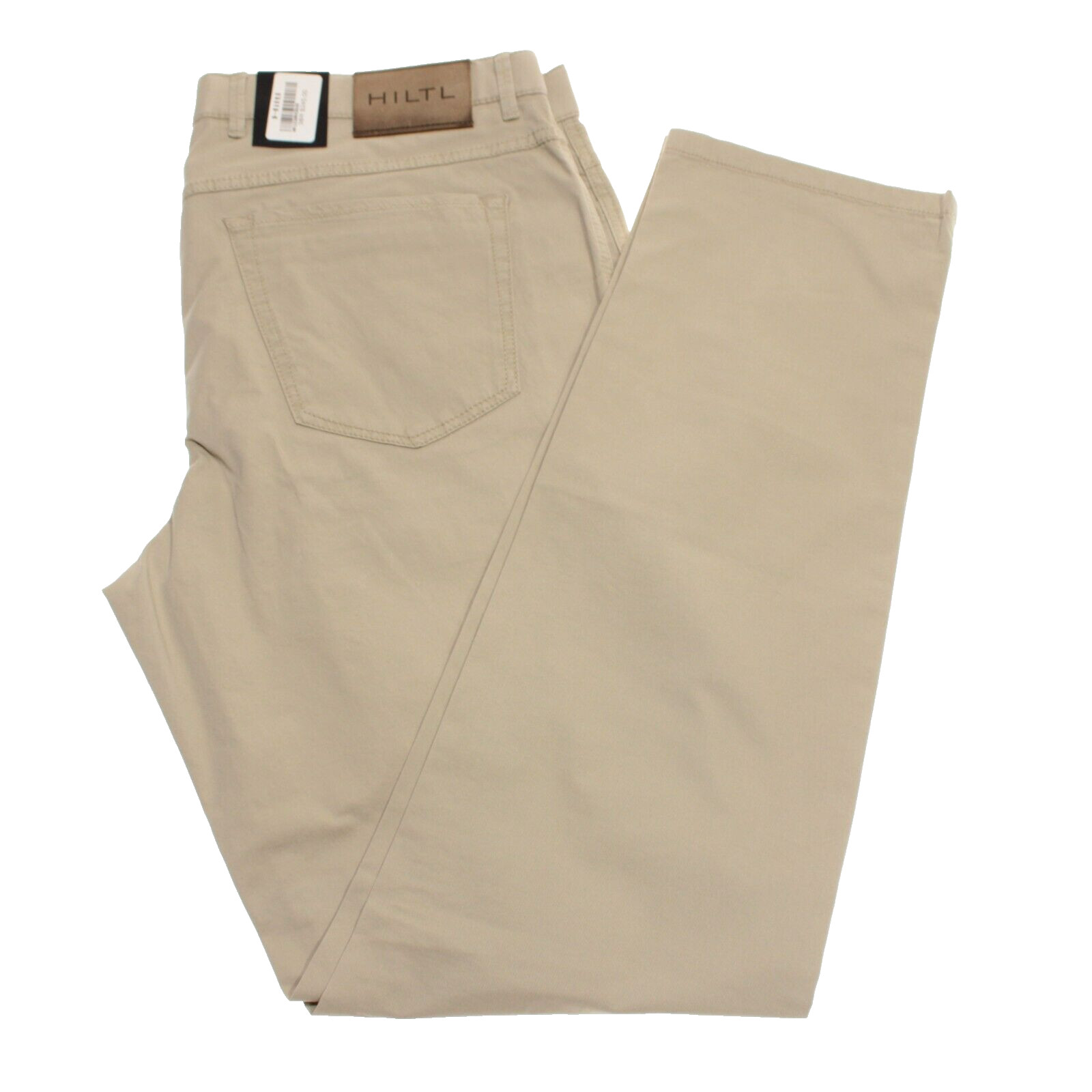 Hiltl NWD Cotton Blend 5 Pocket Jean Cut Pants Size ~40 US Seth In Solid Beige