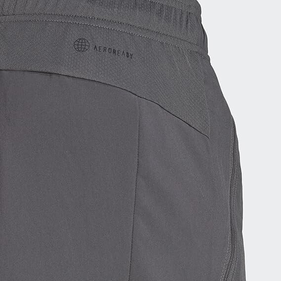 Adidas Men’s Essentials 9″ Woven Training Shorts – Grey Five / Black