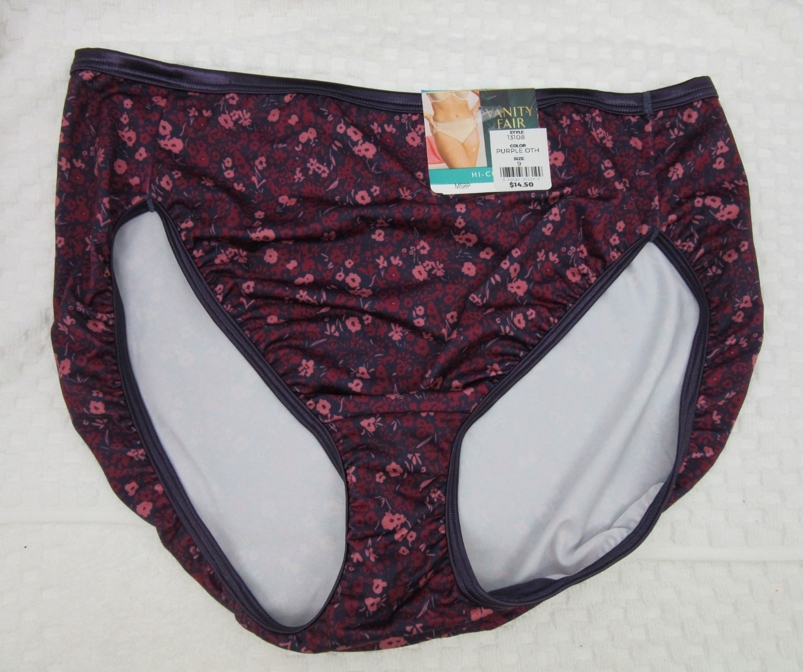 NWT set/3 VANITY FAIR ILLUMINATION HI CUT 13108 TALISMAN BLUE MAUVE MIST COSMO