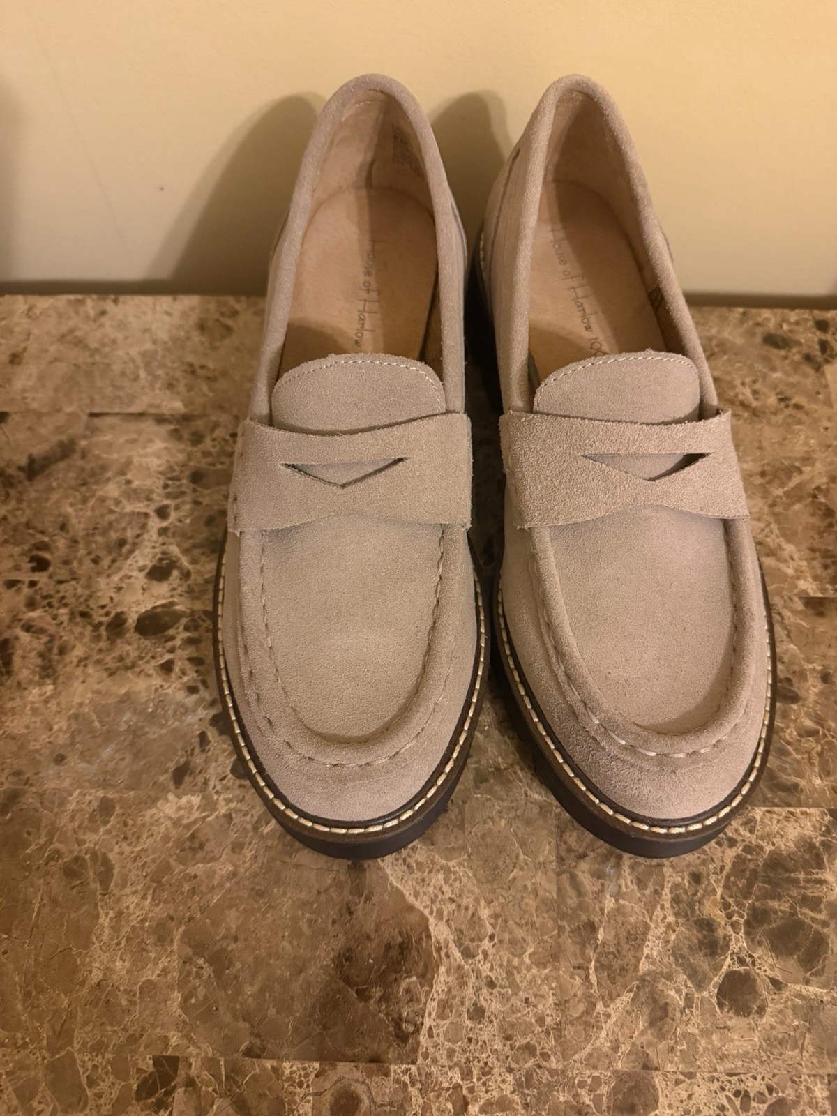 House of Harlow 1960 Women’s Gray Suede Loafers