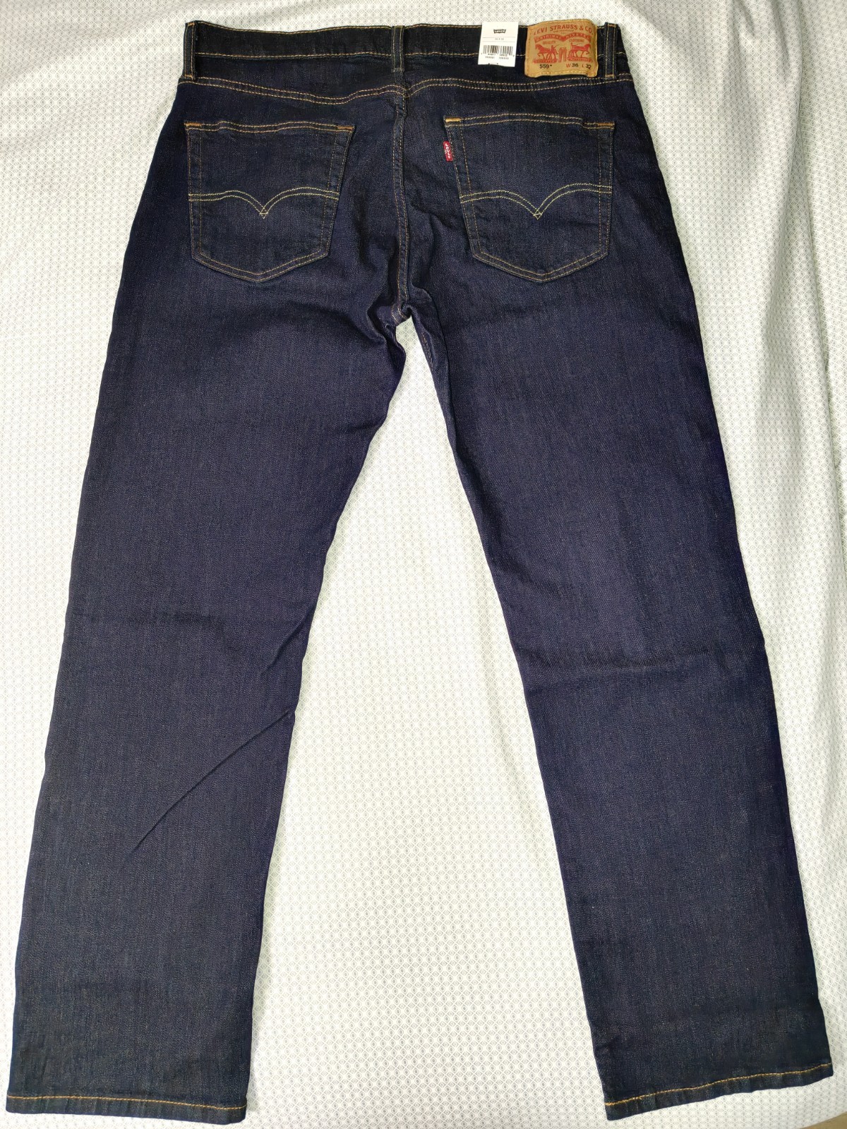 Levi’s Men’s 559 Relaxed Straight Jeans 36×32 Cleaner – Dark Indigo