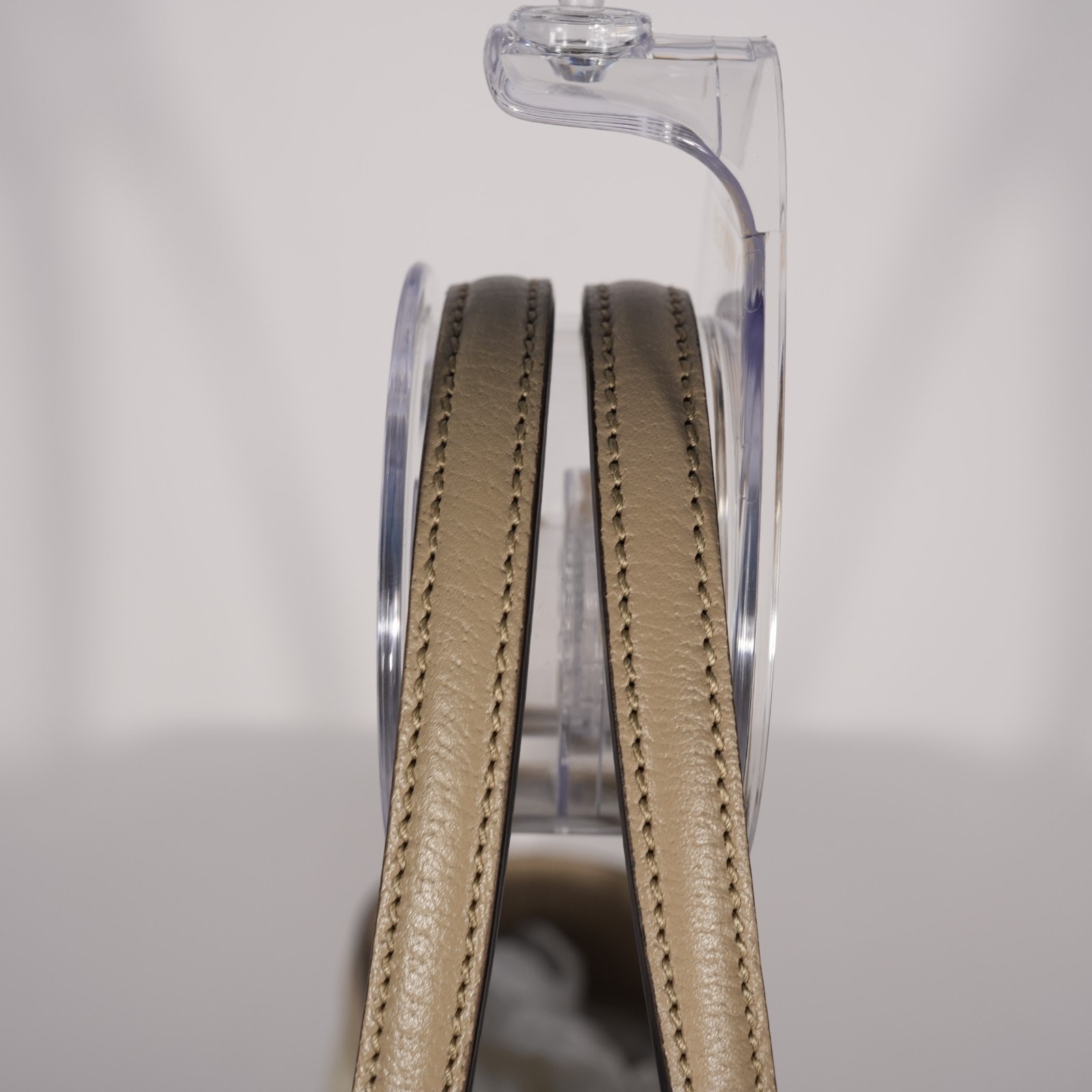 Gucci GG Supreme Monogram Dollar Calfskin Web Medium Ophidia Tote Beige Leather