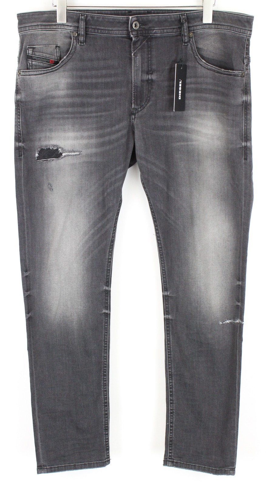DIESEL Thommer R266U Men Jeans W38/L32 Slim Skinny Cotton Stretch Fit Grey Wash