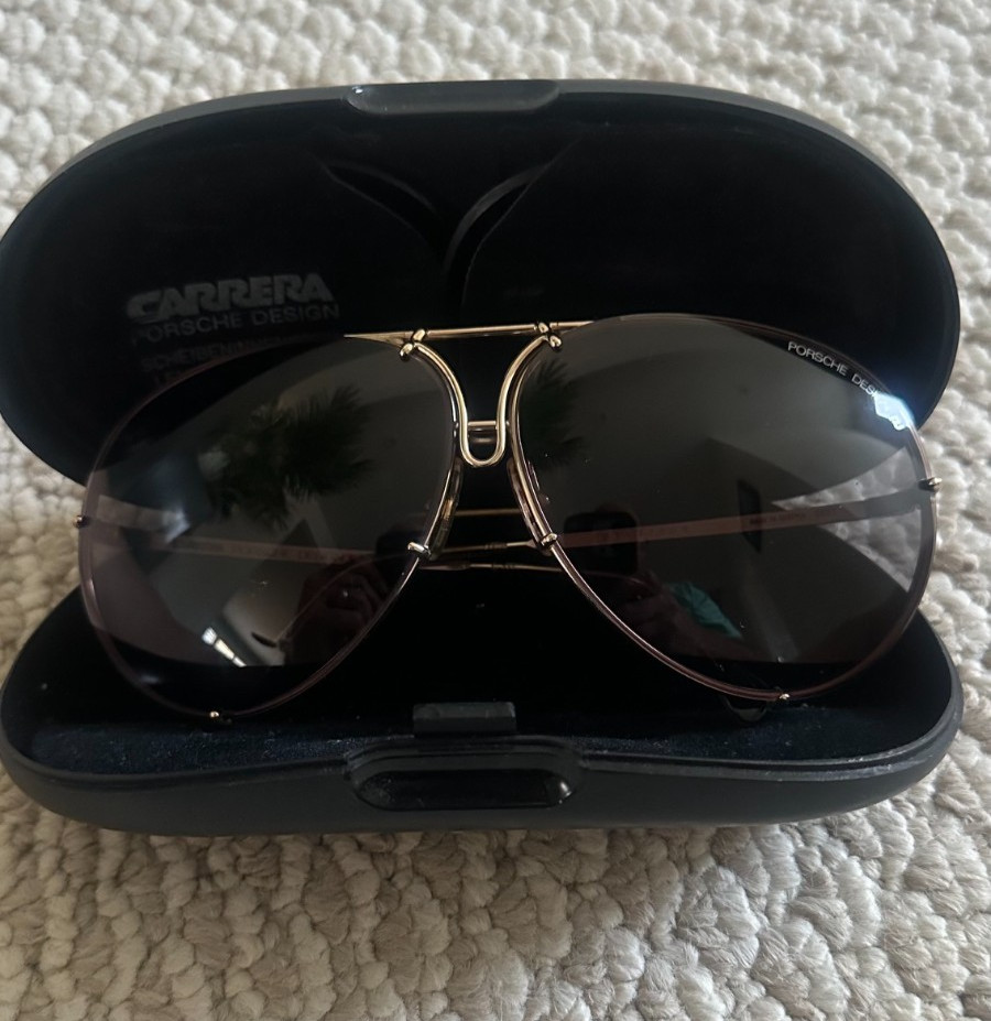 Vintage PORSCHE DESIGN GOLD SUNGLASSES 5621 , AUSTRIA 1983 – Mens Large