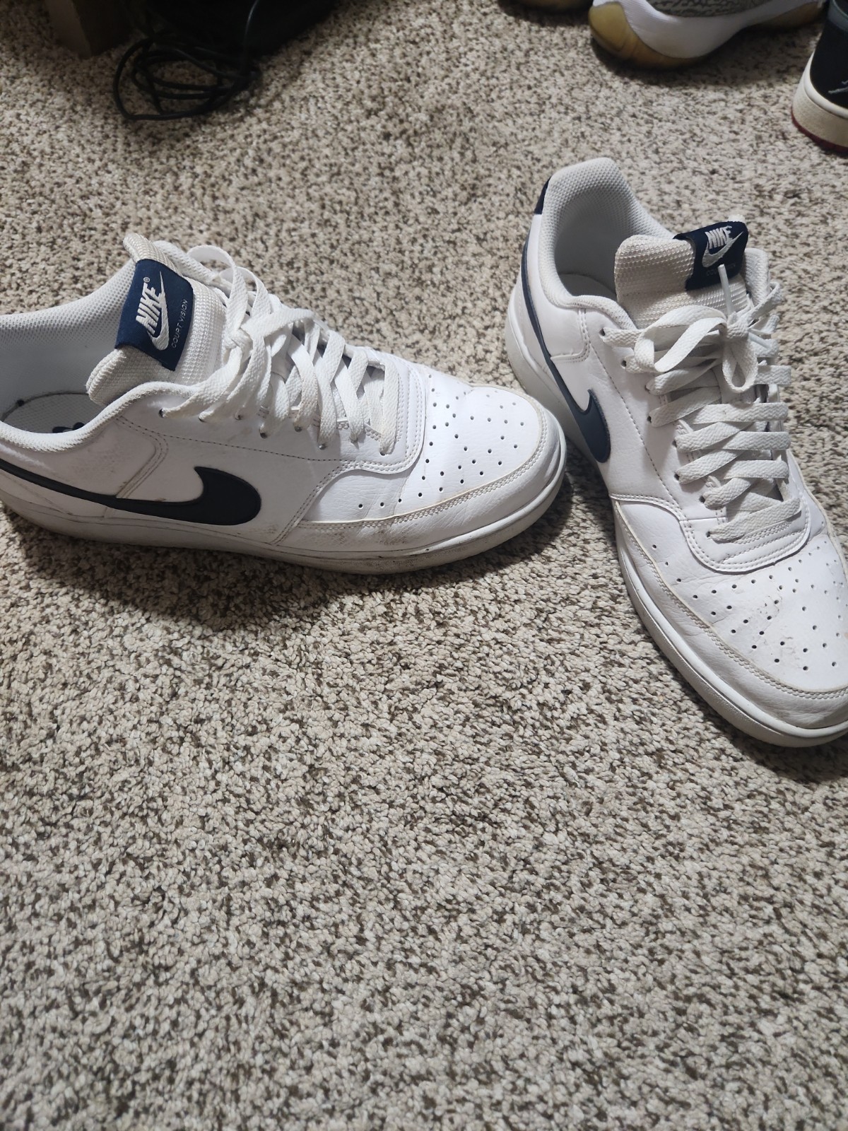 Mens Nike Court Vision Shoes White And Blue Size 11