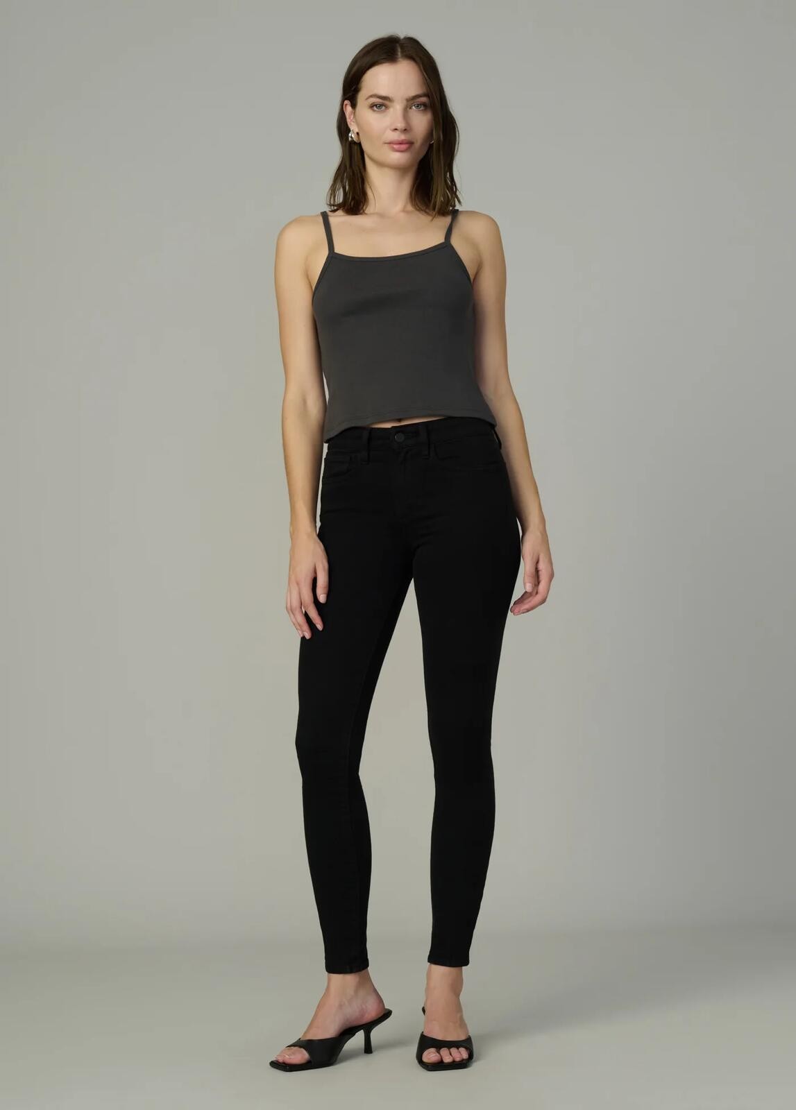 Joe’s Jeans The Icon Mid-Rise Skinny Jeans – Black – Size 28