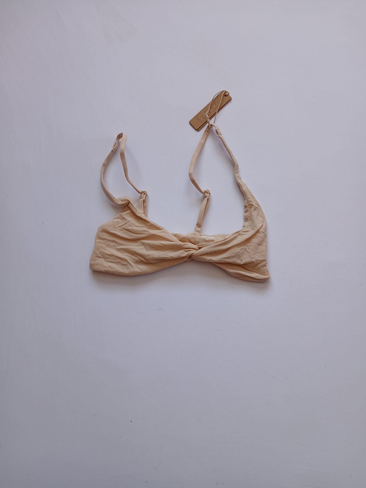 Skims Fits Everybody Womens Top Bikini Color Sand Style BR-SCN-0445 Size XXS G56