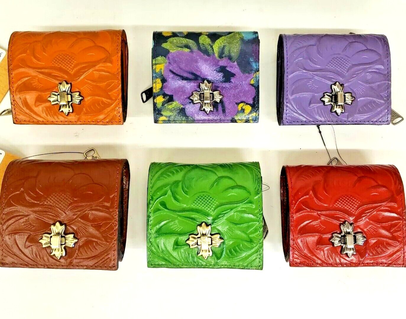 Patricia Nash Wallet Maida Leather Trifold New CHOOSE COLOR FROM DROP MENU