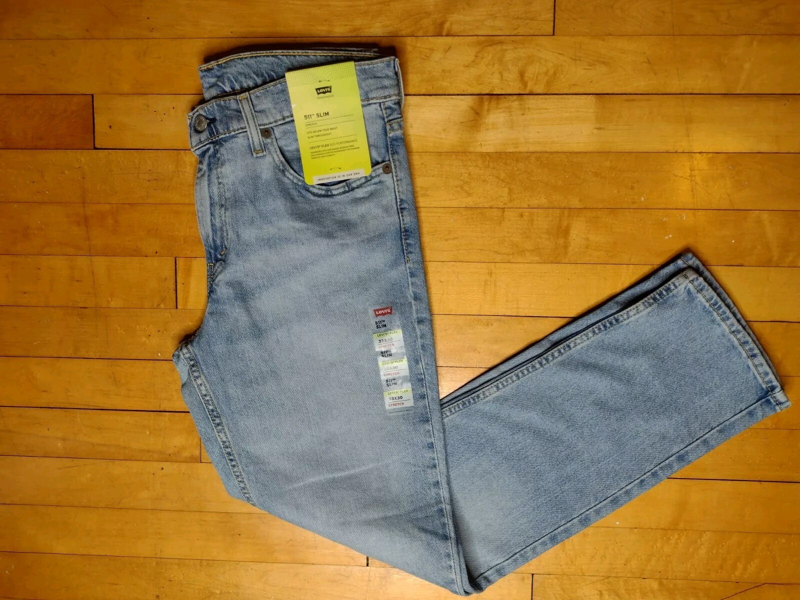 Levi’s Men’s 511 Slim Fit Jeans Light Blue 30W x 30L 045115127 New W/ Tags