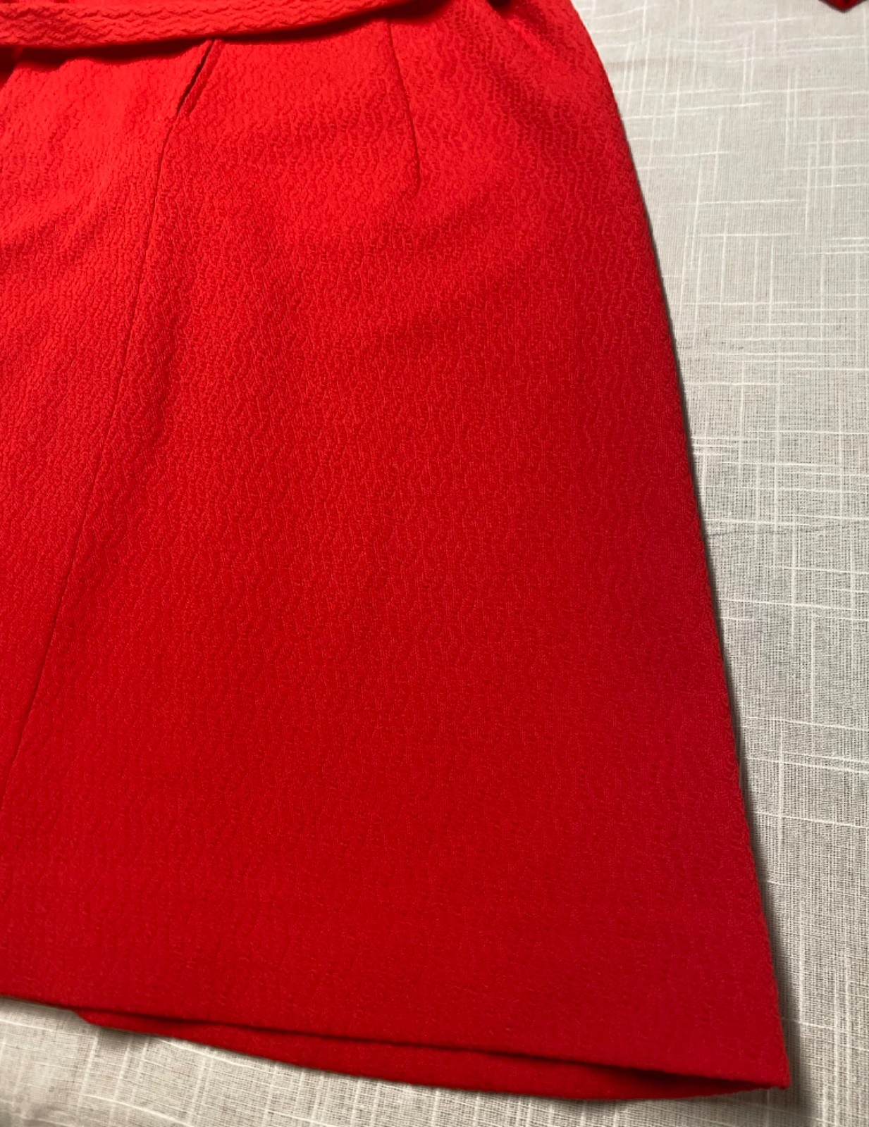 Vintage Dress 1960 Mod Go Go Burnt Orange Red Belted Retro Shift Dress