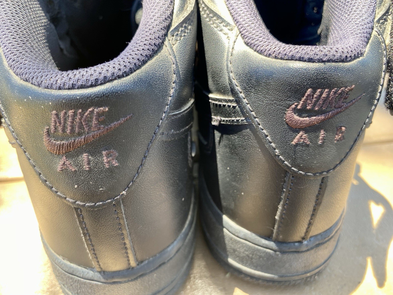 Air Force 1 Triple Black High 2007 Size 9.5 Mens