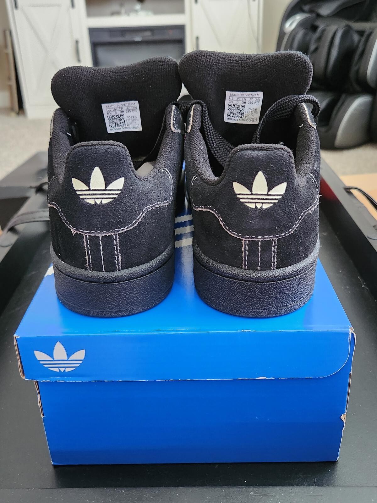 Adidas Campus 00s W Triple Black Suede Sneakers – Women’s US 6.5 – NIB