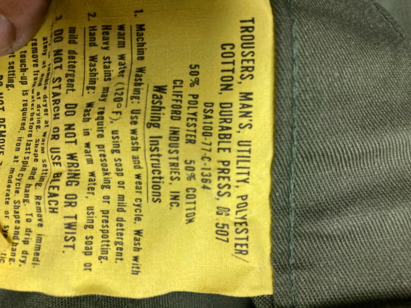 CLOSE-OUT us army og 507 trousers utility pants military olive green usa $35