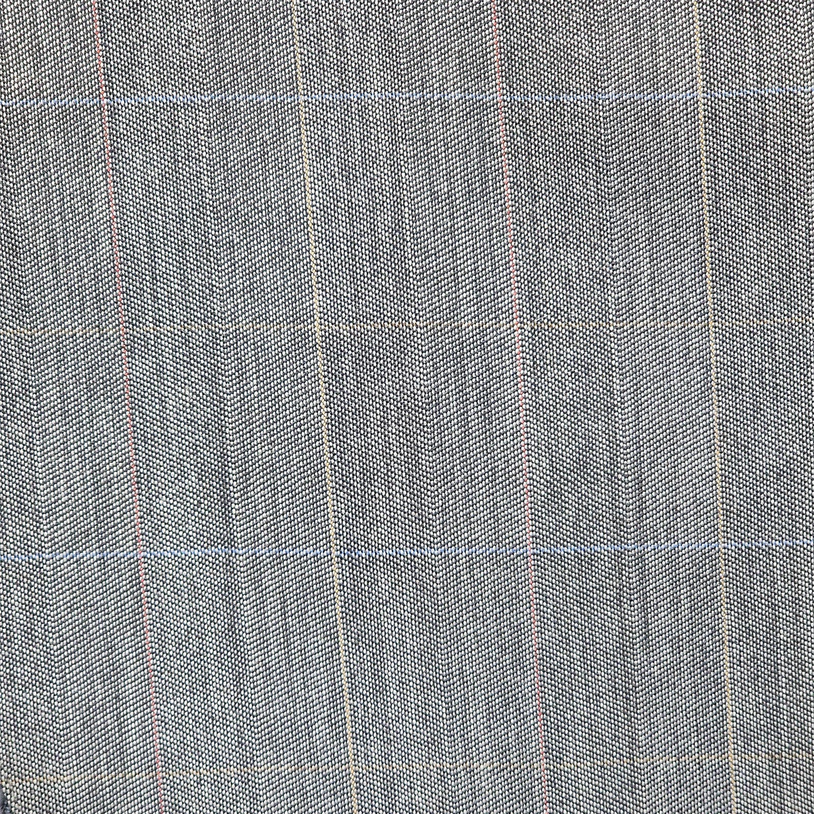 VTG USA MADE Austin Reed 42L 34×34 Gray Birdseye Windowpane Wool Mens Suit