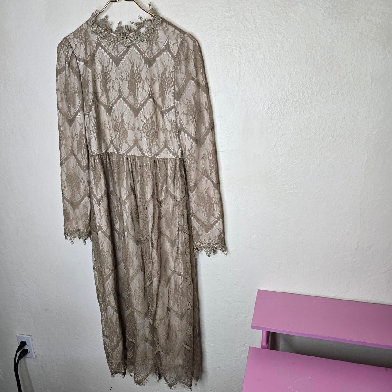 Dainty Jewells Lace Embroidered Modest Maxi Dress