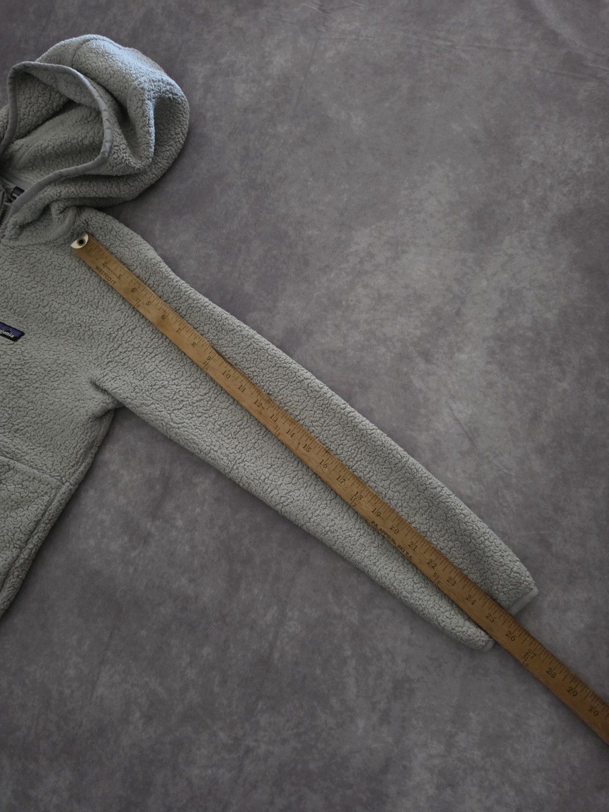 SKU0117 Patagonia Sherpa Fleece Hoodie Women’s Small Gray Half Zip Pullover Cozy