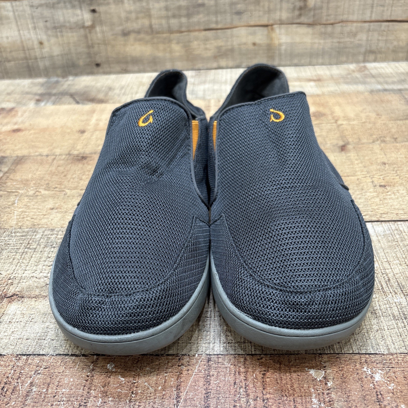 Olukai Nohea Mesh Mens Gray Slip On Comfort Shoes Size 12 M