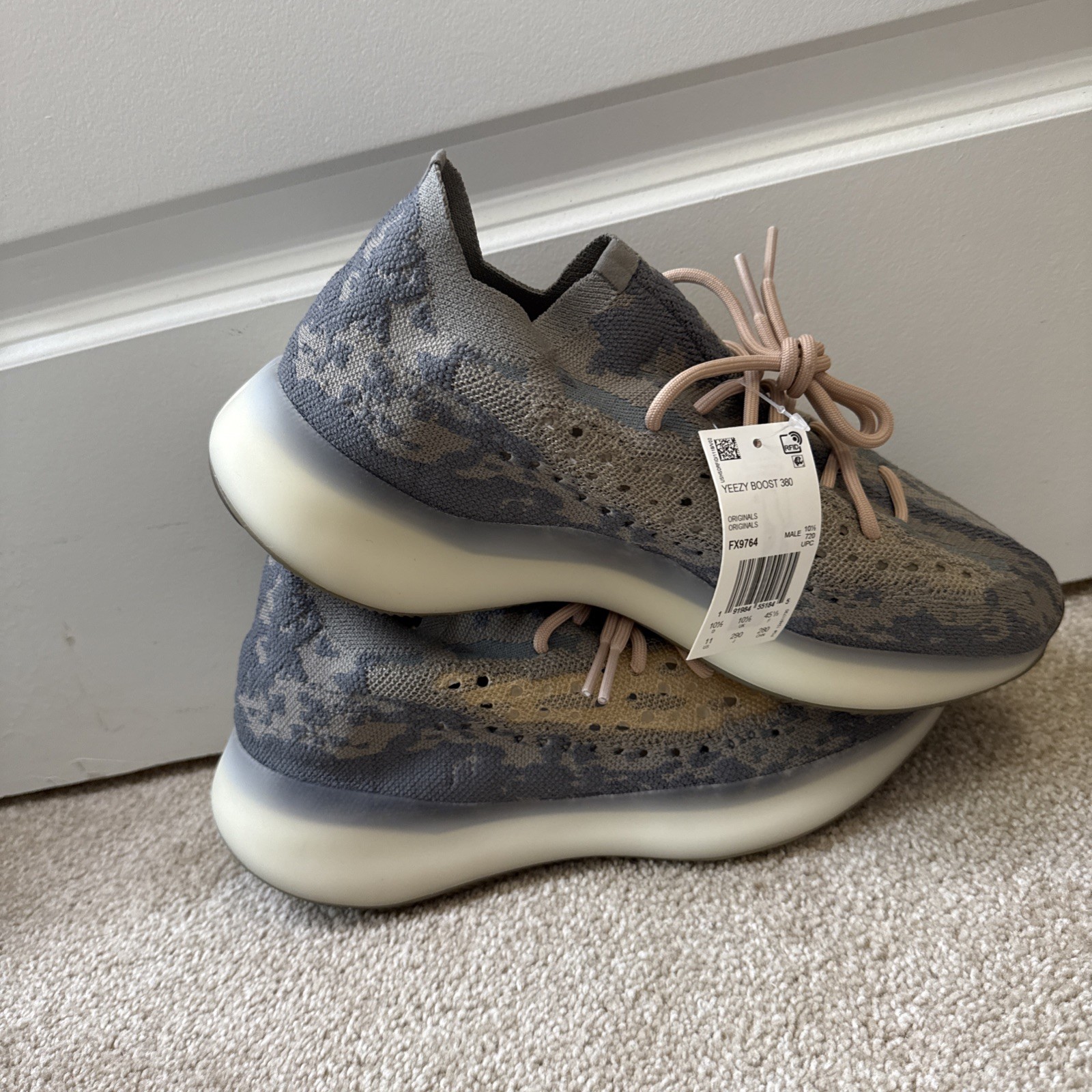 Adidas Yeezy Boost 380 Mist Non-Reflective SIZE 11 DS FX9764