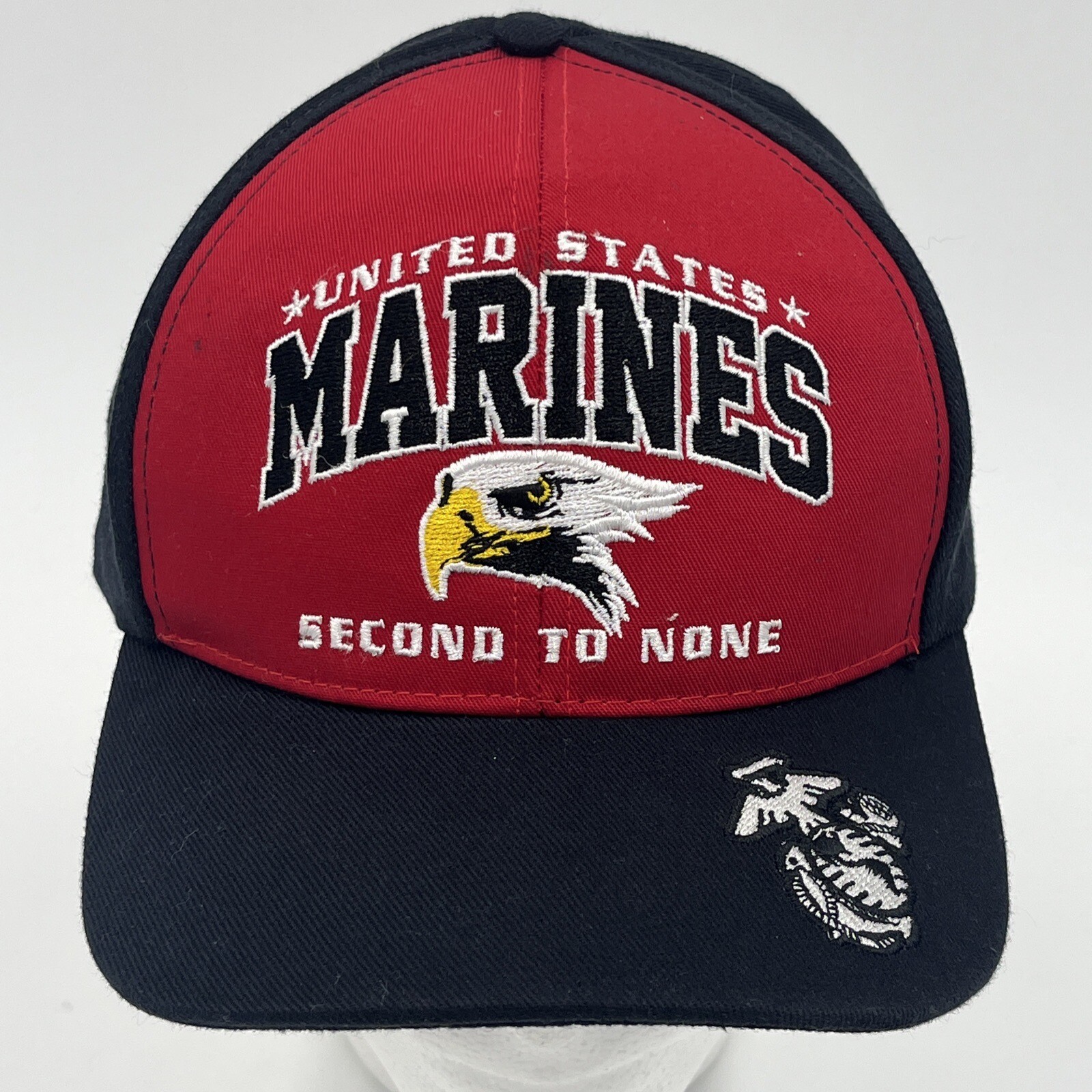 Marines Second To None Cap – United States Military StrapBack One Size Hat VGUC