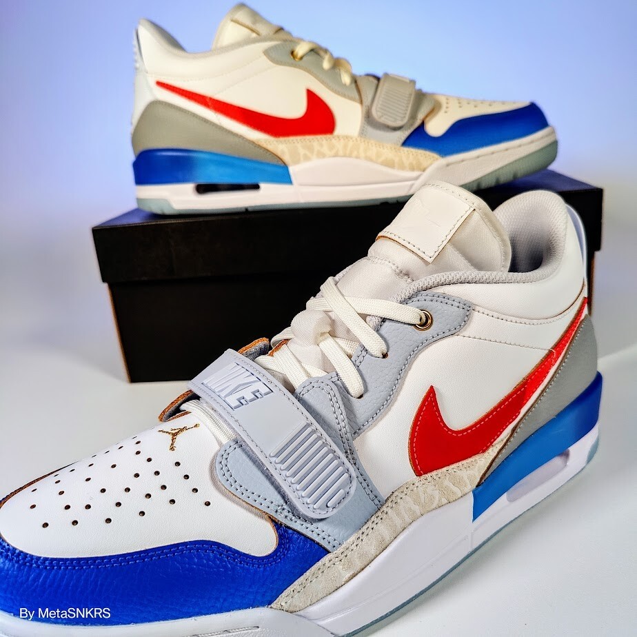 Air Jordan 312 Low US 13 Mens White Blue Red Gold Grey Nike Retro FN8902 161 NIB
