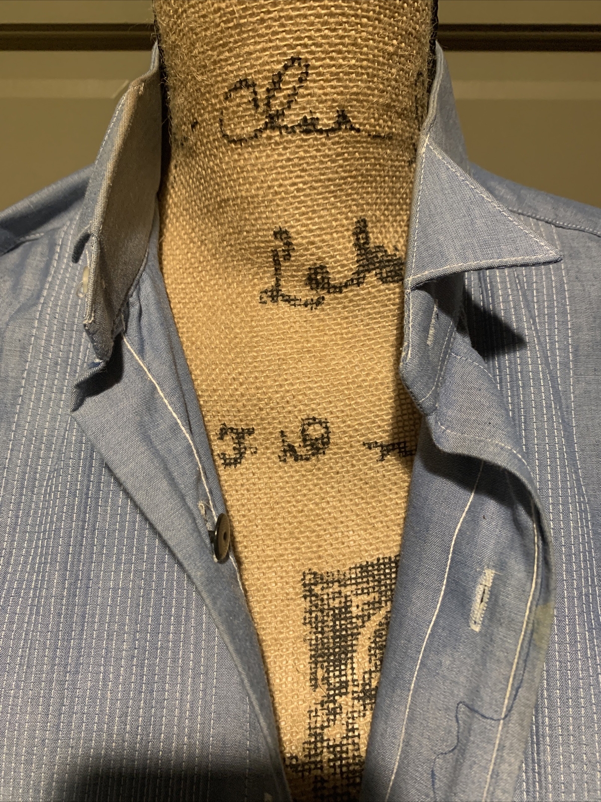 Chaplin Men’s Button Up Long Sleeve Shirt Size S 30-31 Vintage