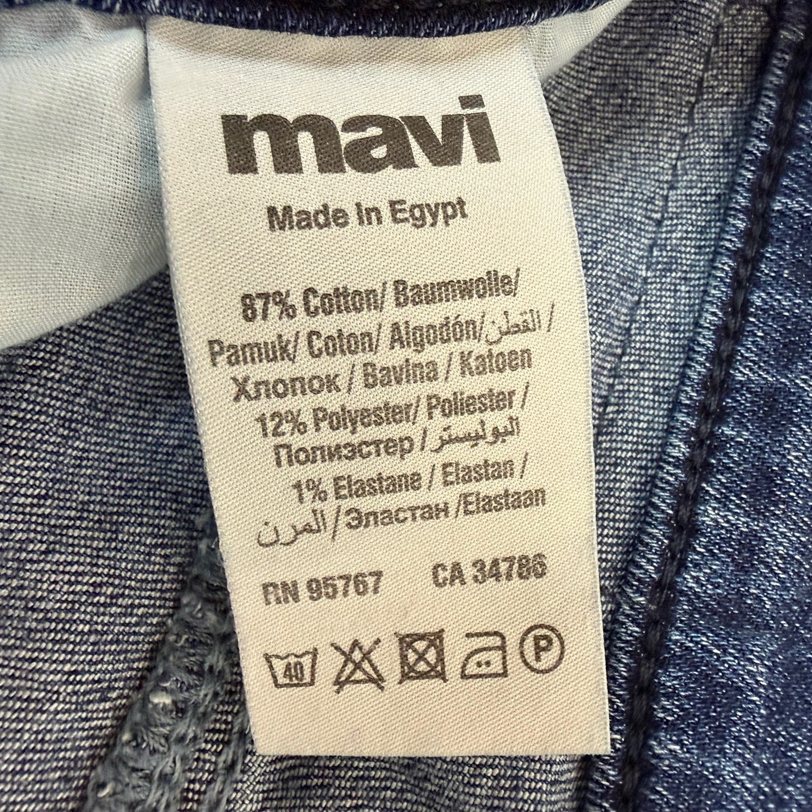 Mavi Zach Jeans Mens 36×30 Blue Straight Leg Stretch Denim Mid Rise Athletic