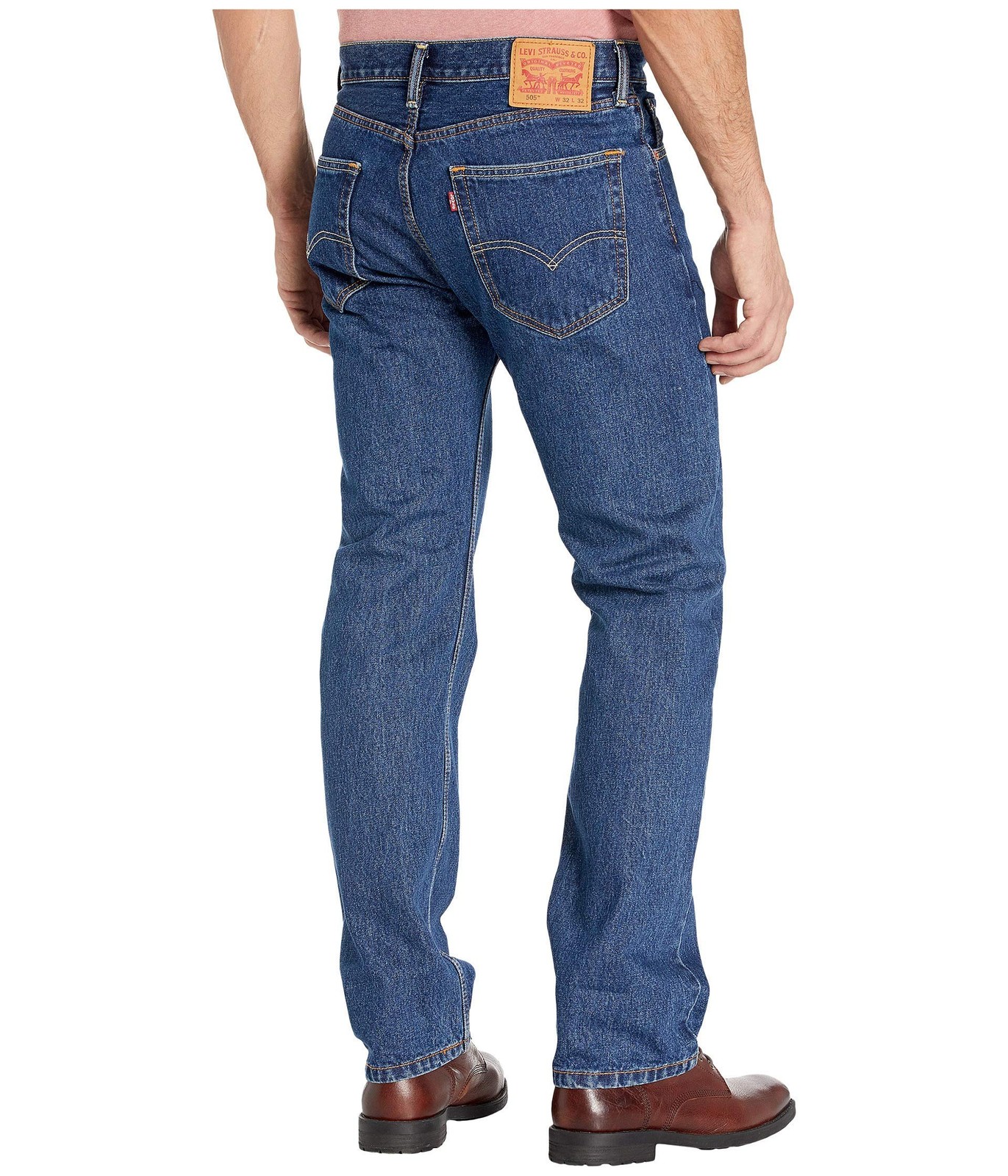 Levi’s® 505® Men’s Regular Dark Stonewash Size 38 Inseam 32