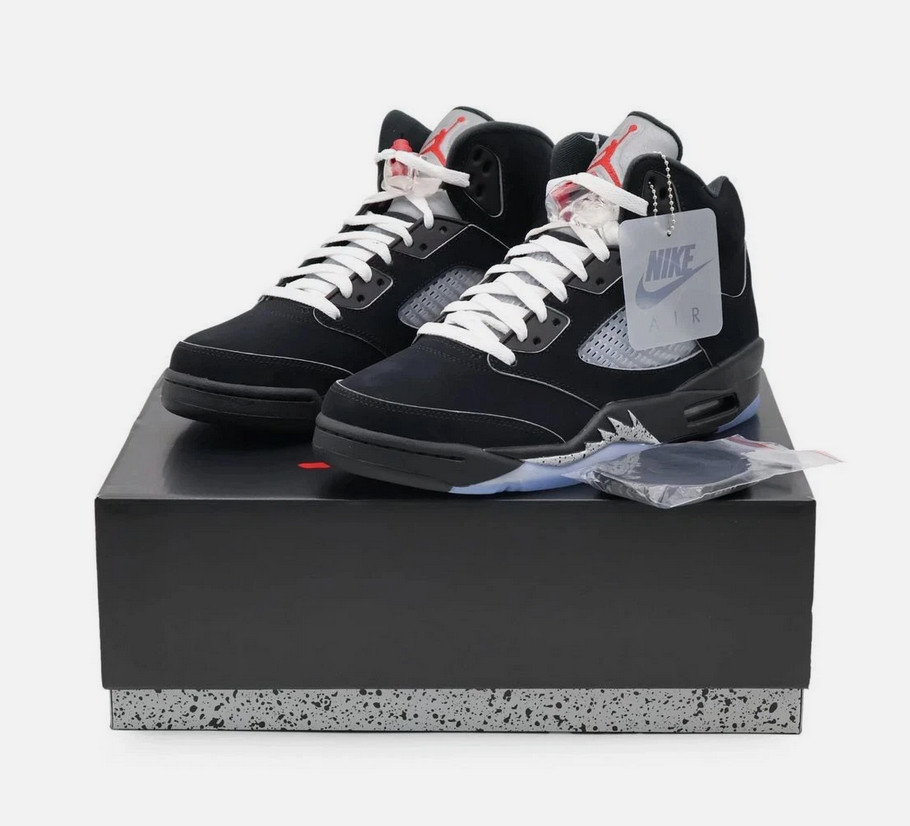 Air Jordan 5 Retro OG Black Metallic Reimagined High Top Men’s Basketball Shoes