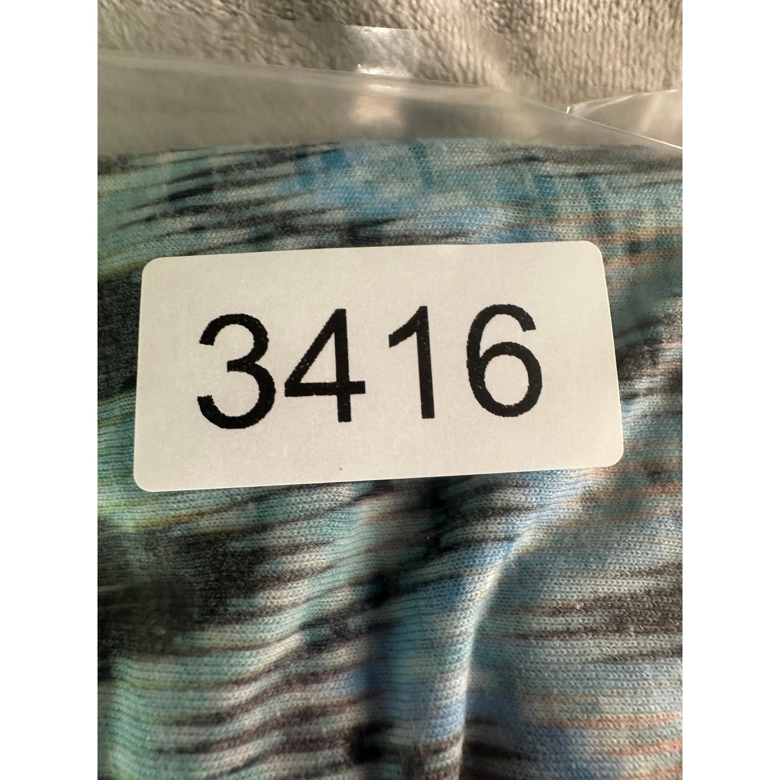 NWT Prana Long Sleeve Top Womens XXS Blue Ikat Geometric Organic Cotton Blend
