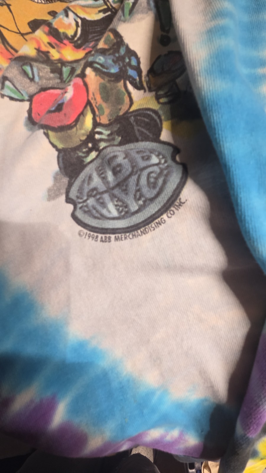 1998 Allman Brothers Band Tie-Dye Graphic NYC Men’s 2XL Cotton Crew Neck Tee