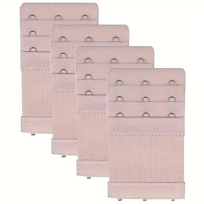 4Pcs Adjustable Bra Extender 4 Hooks with Elastic Underwear Strap Extension